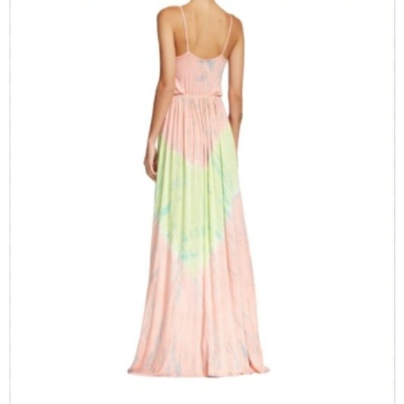 Go COUTURE V-NECK TIE-DYE MAXI DRESS NEW - Picture 5 of 14